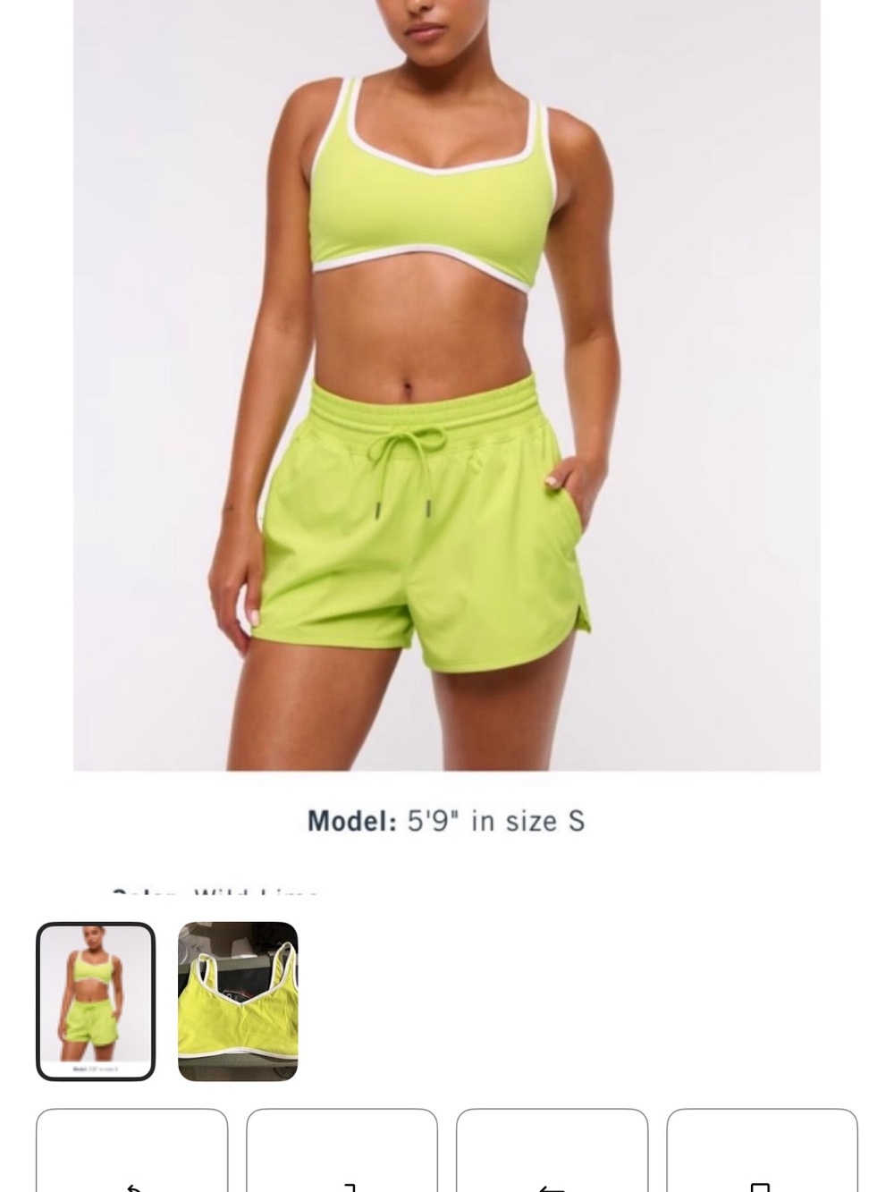 Women’s Lime Athletic sport bra